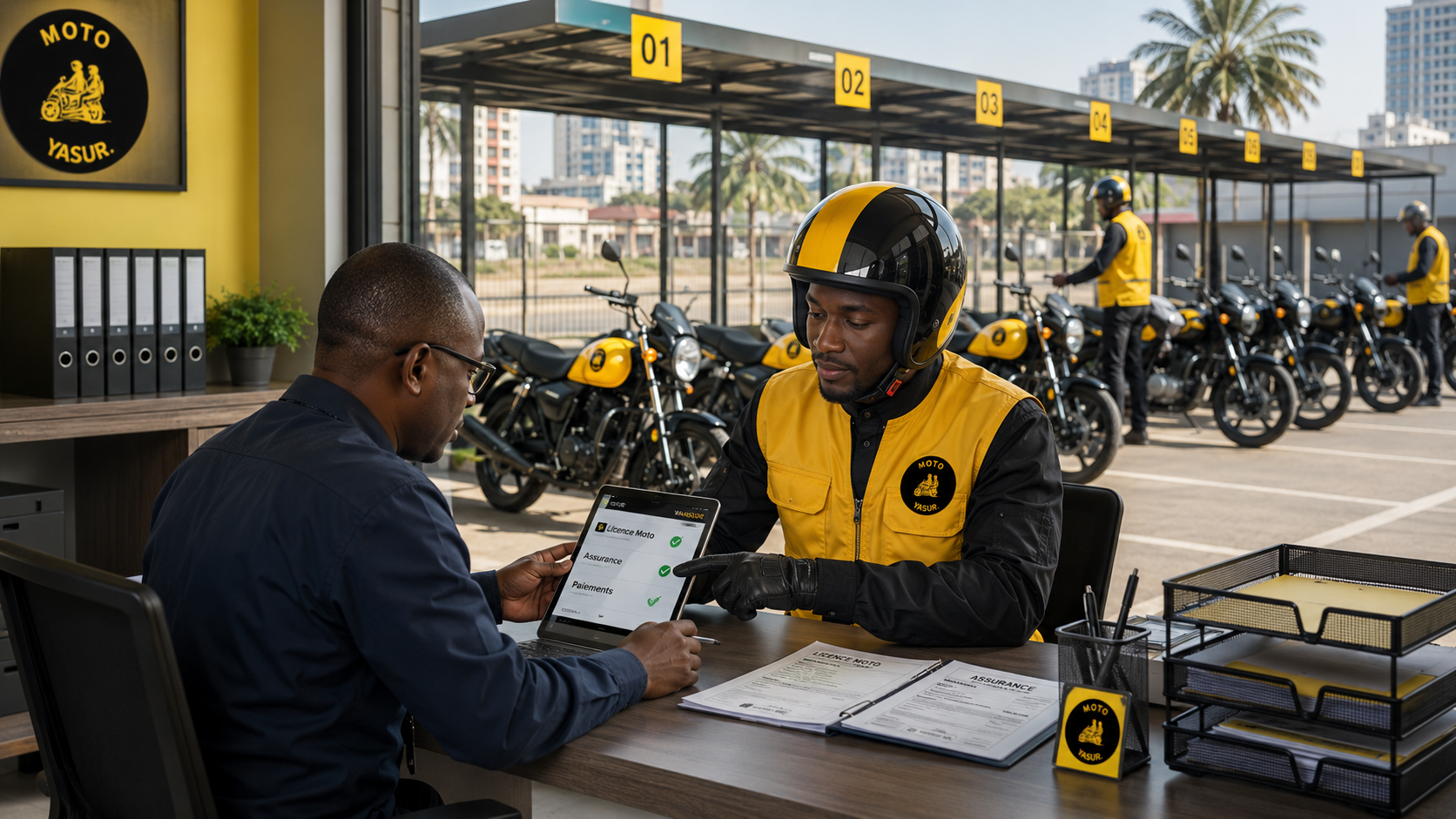Identification et vérification des motards Moto YaSur